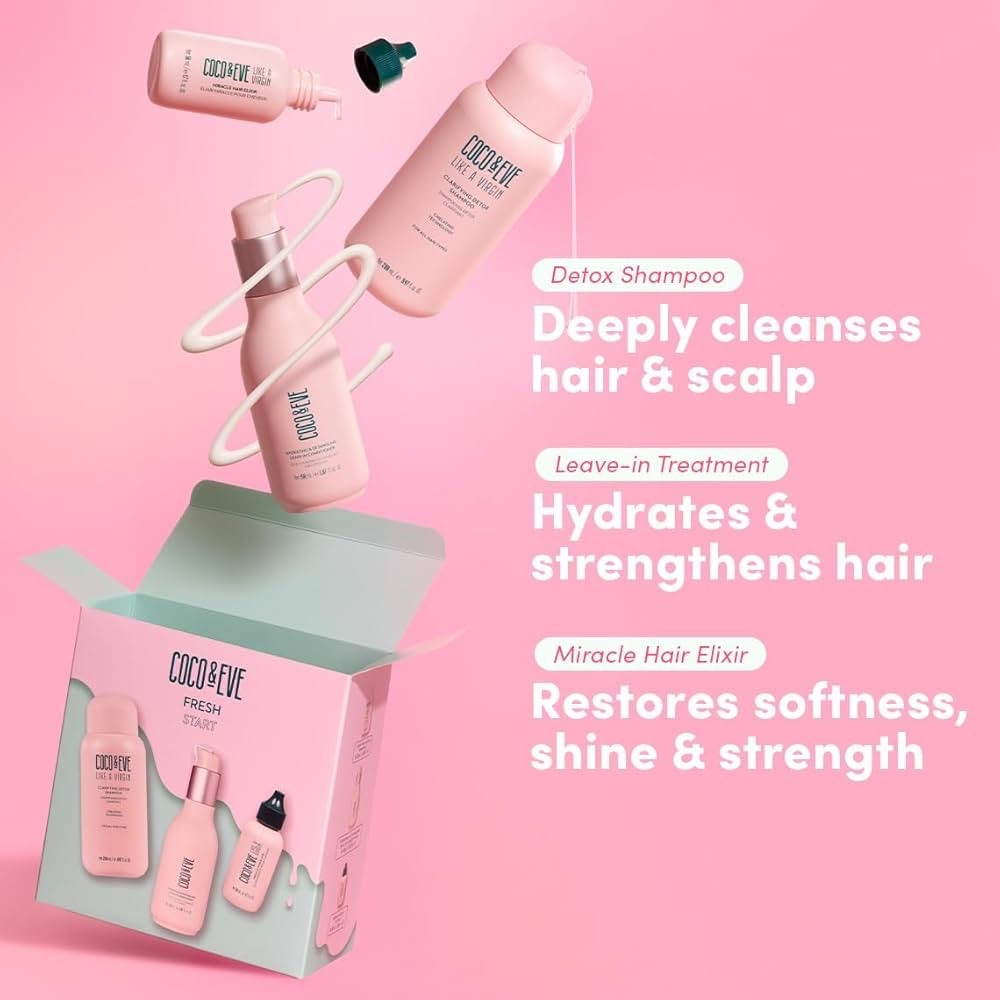Coco & Eve Fresh Start Luxury Hair Essentials Set NIB Limited Edition - Picture 3 of 4